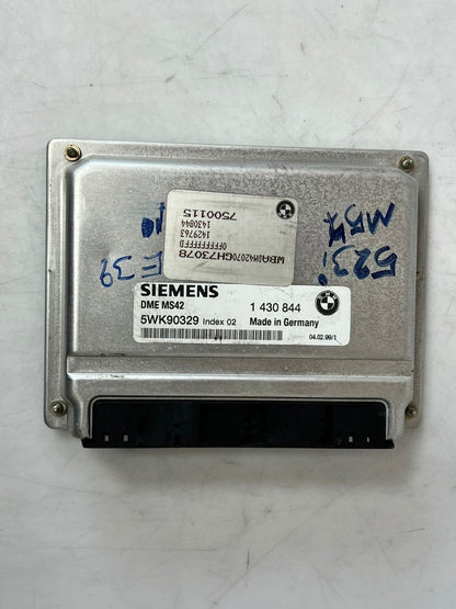 1999-2000 BMW E39 M54 523i Engine Control Unit ECU COMPLETE SET 1430844