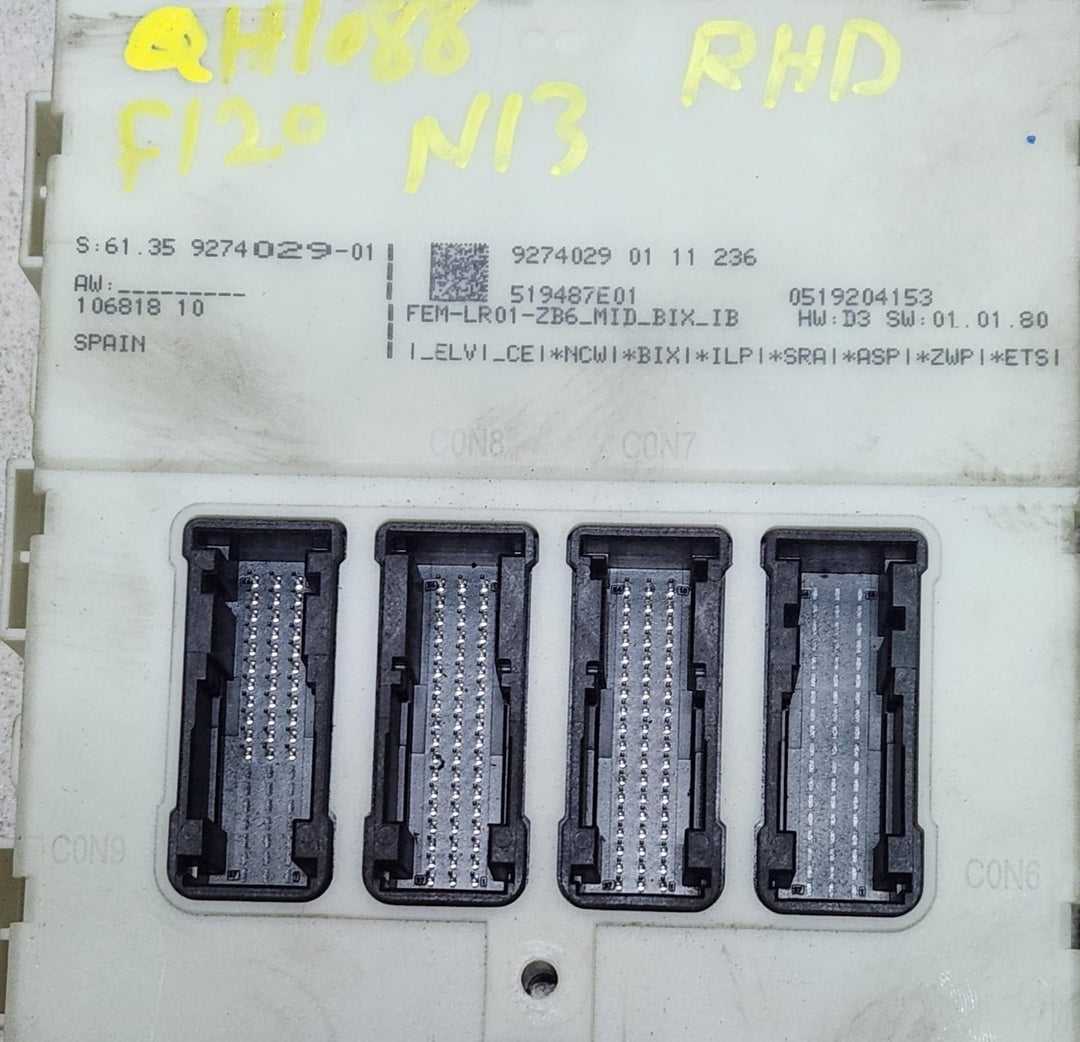 BMW 1 F20 F21 Comfort/Convenience Module 9274029 1 Series F20 F21