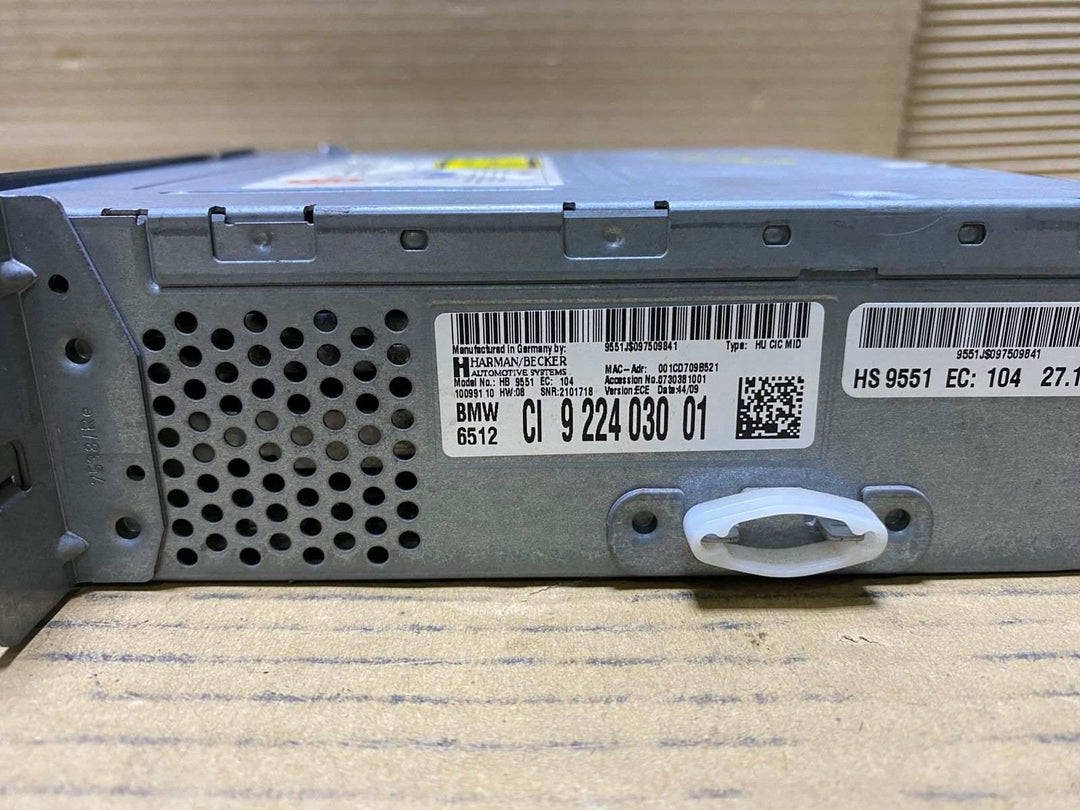 BMW OEM Radio Audio CD Player 9224030 5 Ser F07 F10 and 7 Ser F01 F02