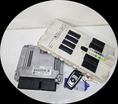 8578946-2013 BMW F30 F31 F34 N47 2.0 Diesel Engine Control Unit DDE Key Set