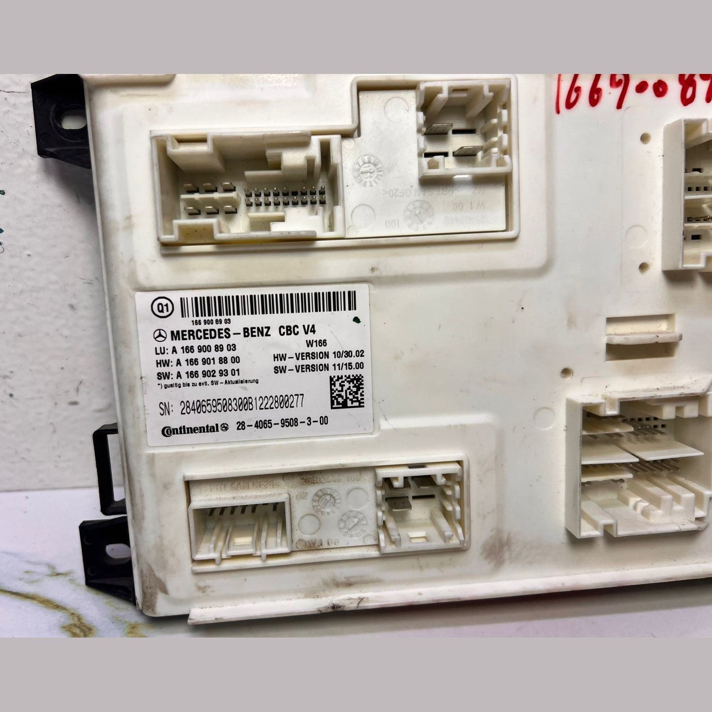 2012-2016 Mercedes-Benz GL450 Front Sam Body Control Unit A 166 900 8903 W166 GL