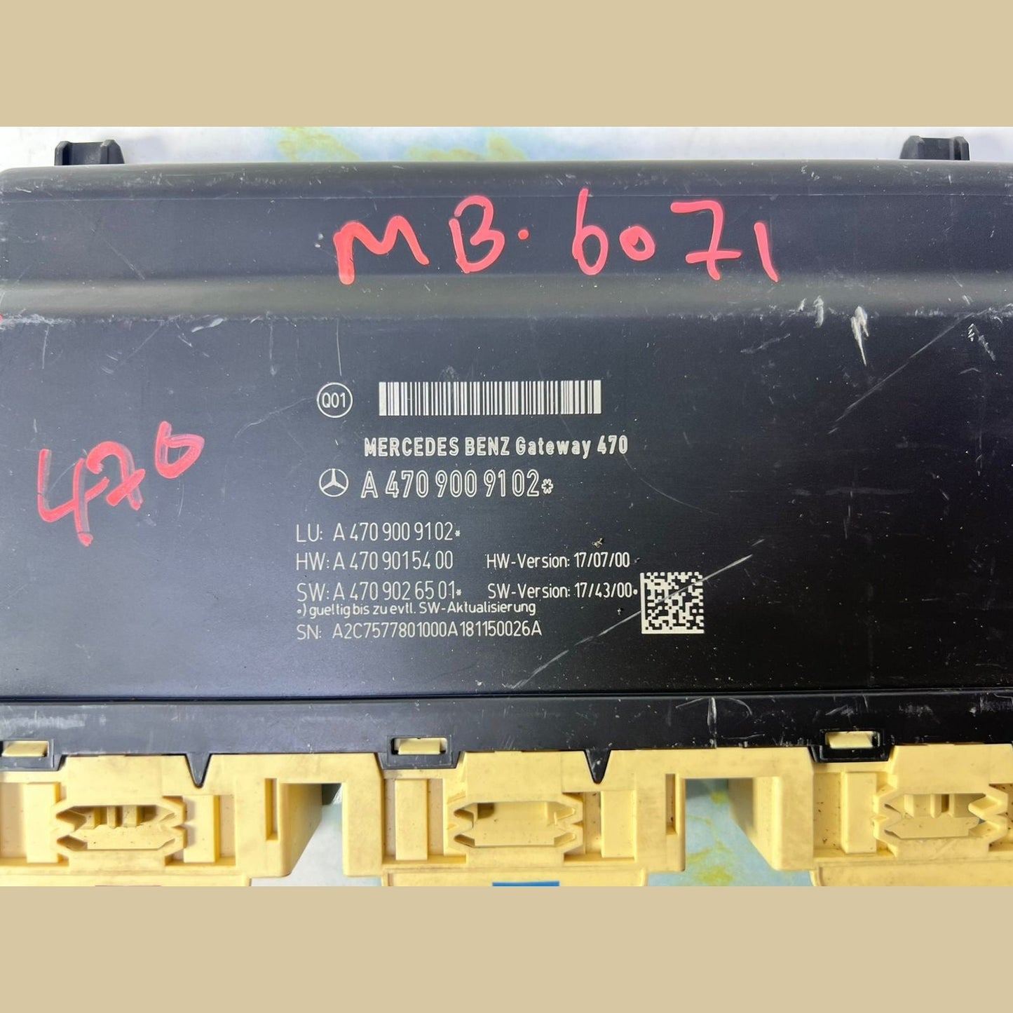 Mercedes-Benz W470 X-Class Seat Control Module A470 9009102 OEM
