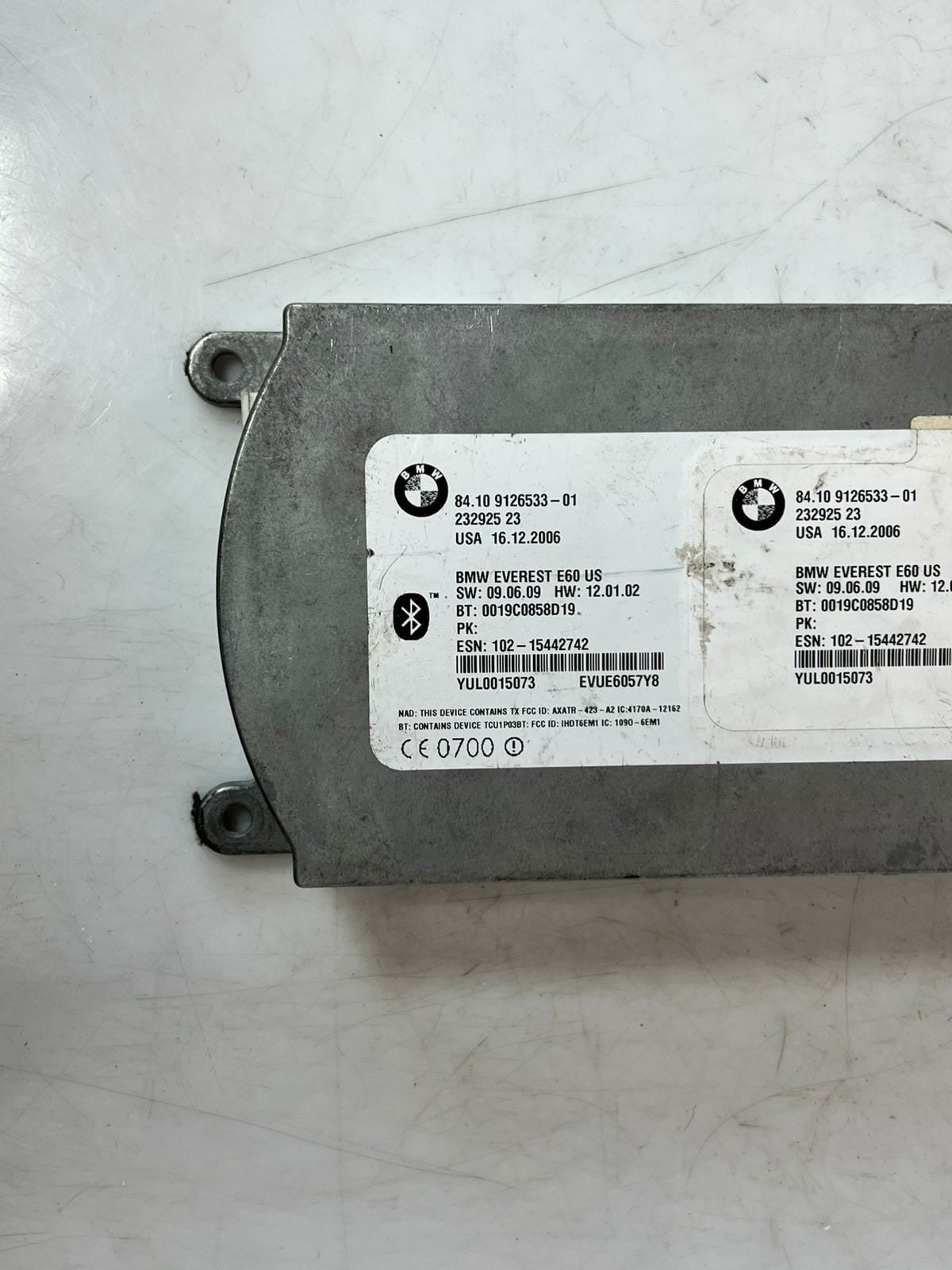 2007 BMW 328i E90 E91 E92 E93 3' Bluetooth Telematics Control Module 9126533 OEM