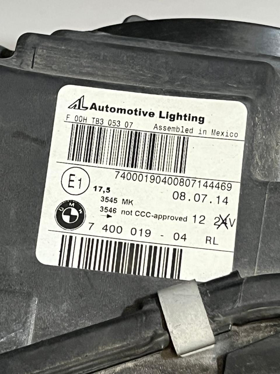 2014-2017 BMW X3 F25 and X4 F26 Xenon LEFT SIDE Headlight Assembly 7400019 OEM
