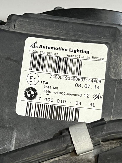 2014-2017 BMW X3 F25 and X4 F26 Xenon LEFT SIDE Headlight Assembly 7400019 OEM