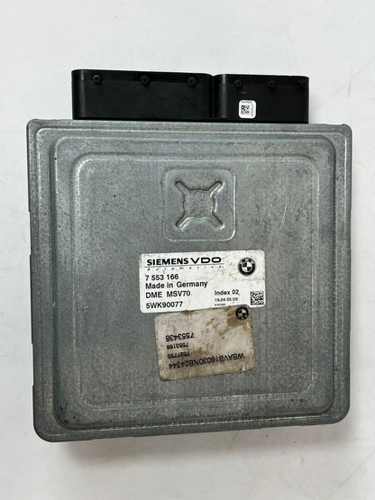 2006 BMW 530i E60 2005 N52 ENGINE CONTROL UNIT ECU MODULE DME MSV70 7553166