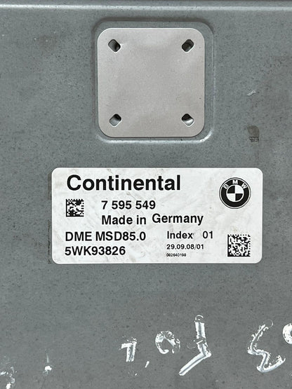 BMW F02 N63 750I MSD85 Engine Control Module Unit DME 7595549 5WK93826
