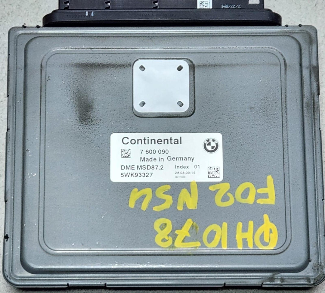 2011-2013 BMW F02 740Li N54 Engine Control Unit 7600090 7 SRE AUTOMATIC ECU SET
