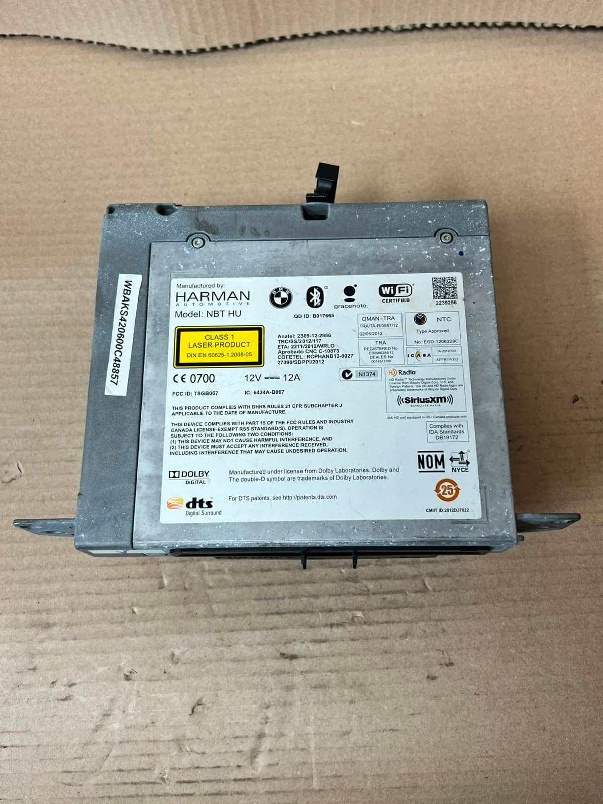 BMW X3 X4 X5 F10 F11 F30 HARMAN NBT HU Radio Navigation Head Unit 9327314 OEM