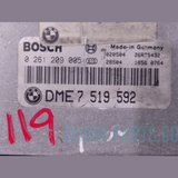 OEM BMW E46 3 SERIESi N42 BASIC ENGINE  CONTROL UNIT ECU ONLY DME - 7519592