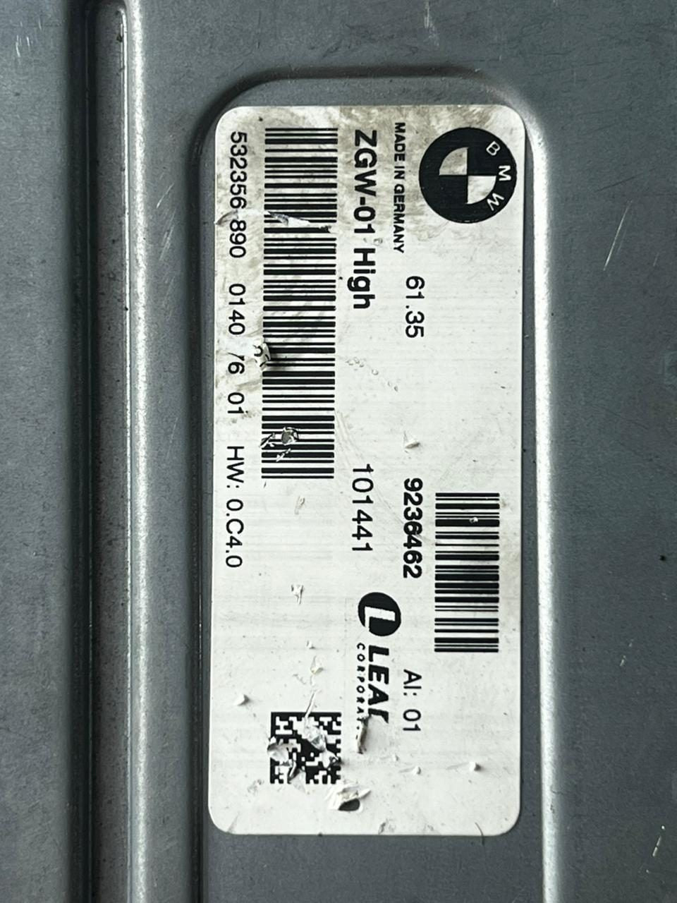 2011 BMW 535i f10 Central Gateway Control Module 9236462 OEM