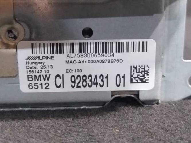 OE BMW E82 E88 E90 CIC SAT NAV COMPUTER NAVIGATION HEAD UNIT JAPAN - 9283431