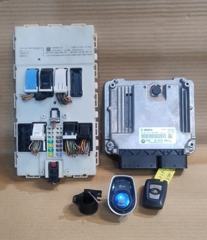 BMW F30 N47 F31 320D X3 F25 ENGINE CONTROL UNIT ECU SET DDE BASIC - 8574094