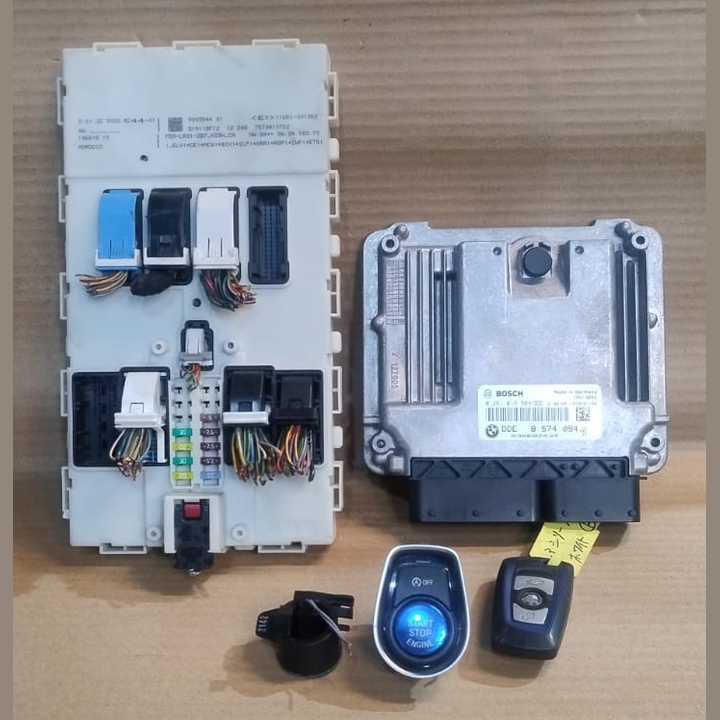 BMW F30 N47 F31 320D X3 F25 ENGINE CONTROL UNIT ECU SET DDE BASIC - 8574094