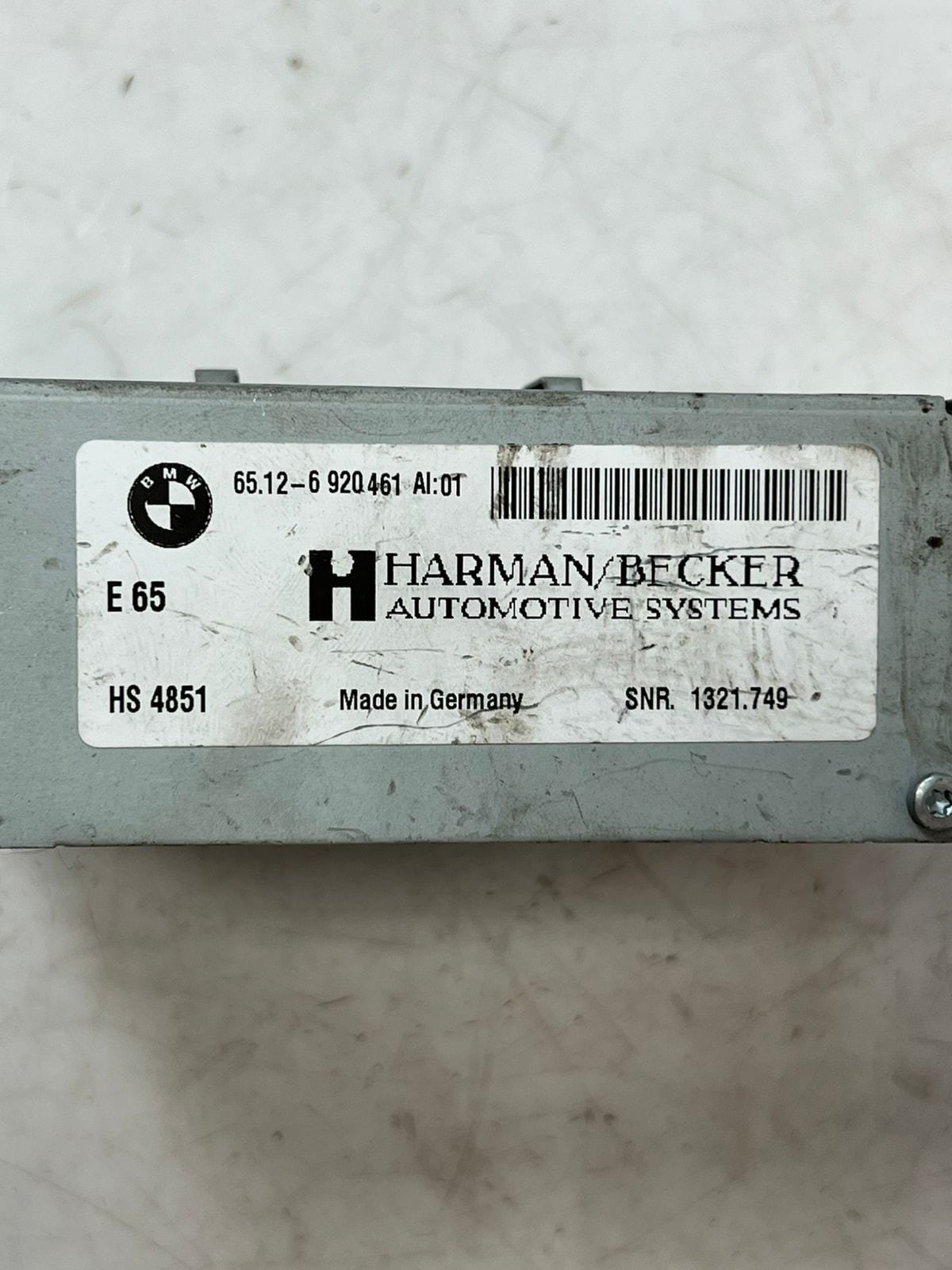 2008 BMW 528i E60 E61 E62 E63 E64 E65 HI-FI SOUND Audio Amplifier 6920461 OEM