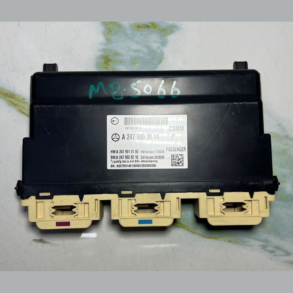 17-19 Mercedes Benz W247 B-Class Passenger Seat Control Module A247 9003814 OEM