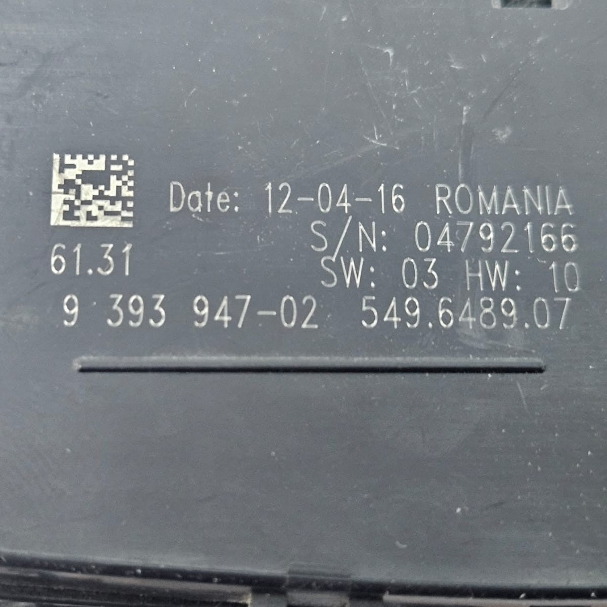 OEM BMW F30 F31 F20 F22 Headlight Control Switch 9393947