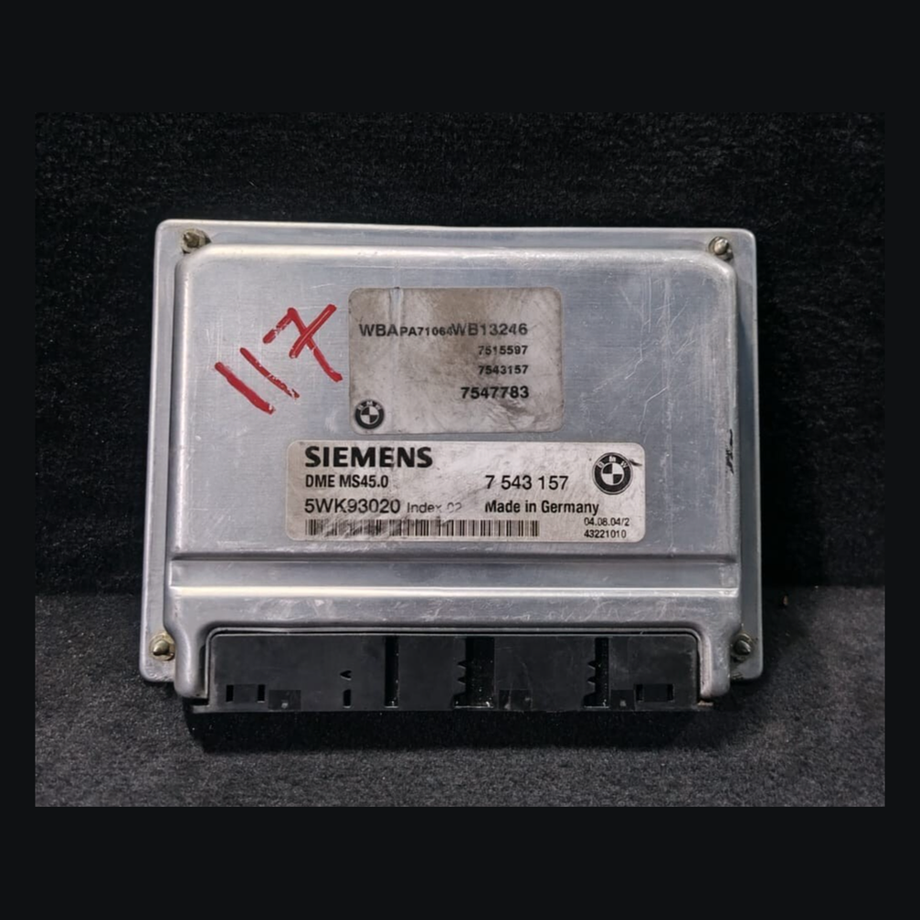 BMW X3 E83 2.5i M54 192HP ECU ENGINE CONTROL UNIT  DME MS45.0 - 7543157