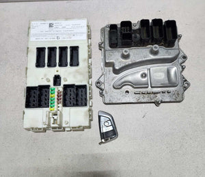 2017 BMW X5 Engine Control Module 8674949 N55 F16 3.0 ECU SET