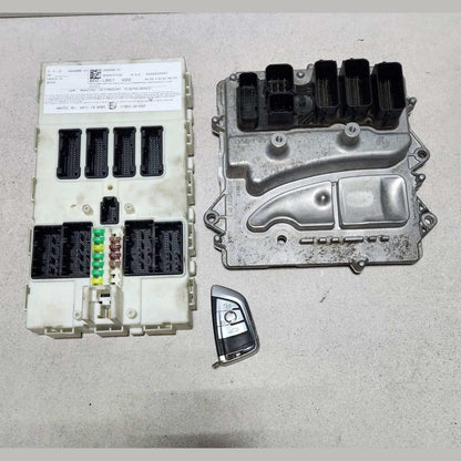 2017 BMW X5 Engine Control Module 8674949 N55 F16 3.0 ECU SET 