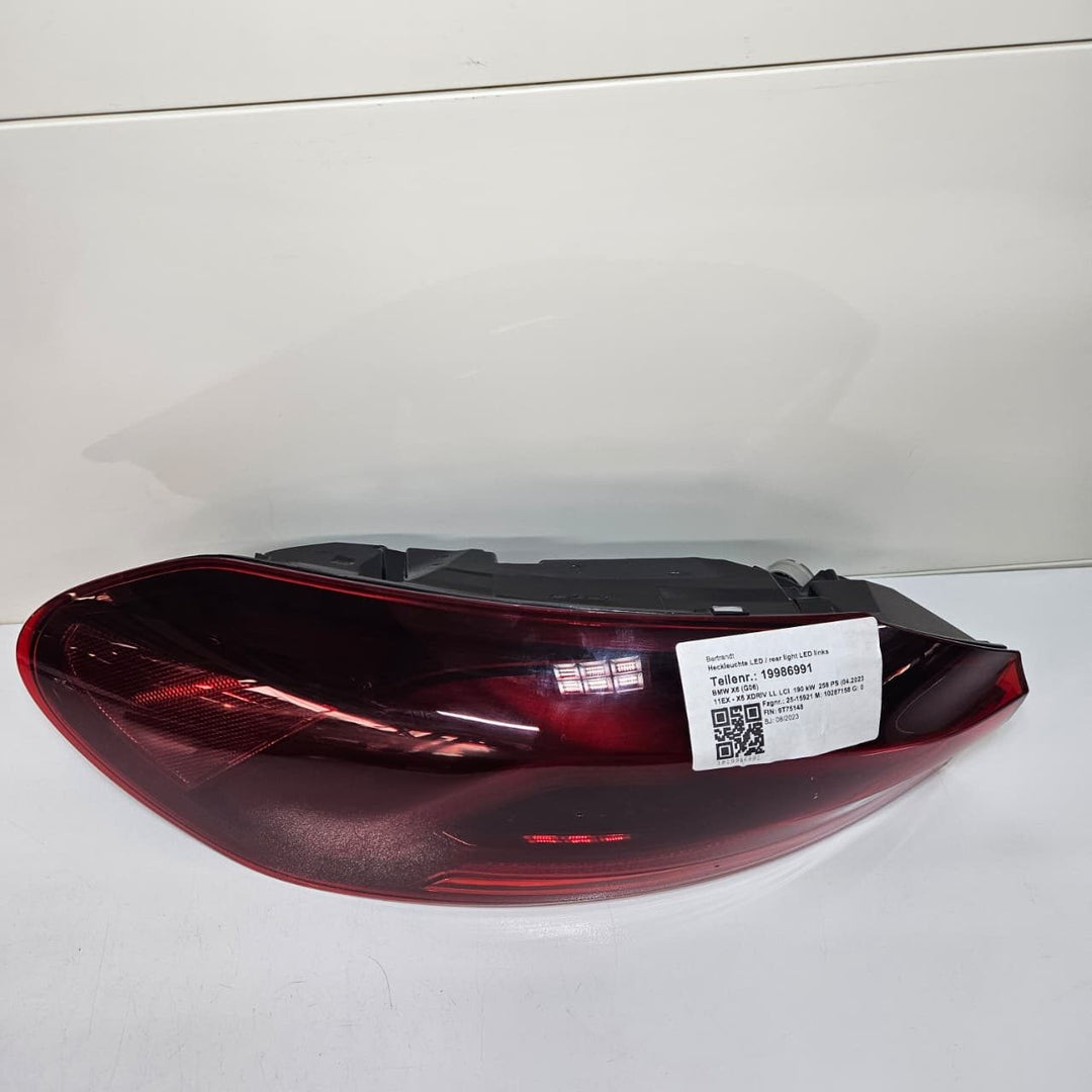 2019 BMW X6 G06 LCI Taillight Led Side Panel Left 7421113