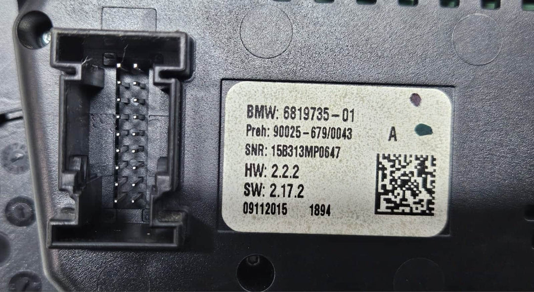 2016 BMW X5 F15 Front Climate Control Panel 6819735 OEM