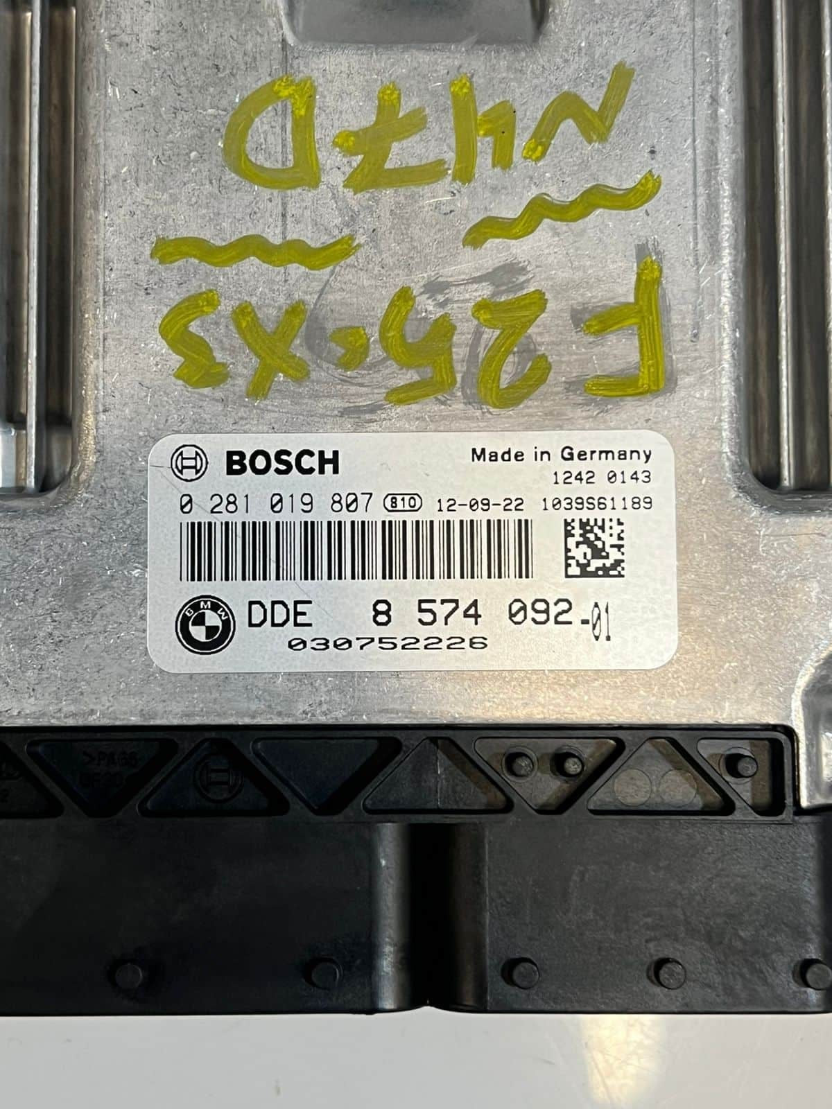 BMW X3 F25 N47N Engine Control Unit Ecu COMPLETE SET DDE+CAS4+1KEY 8574092 