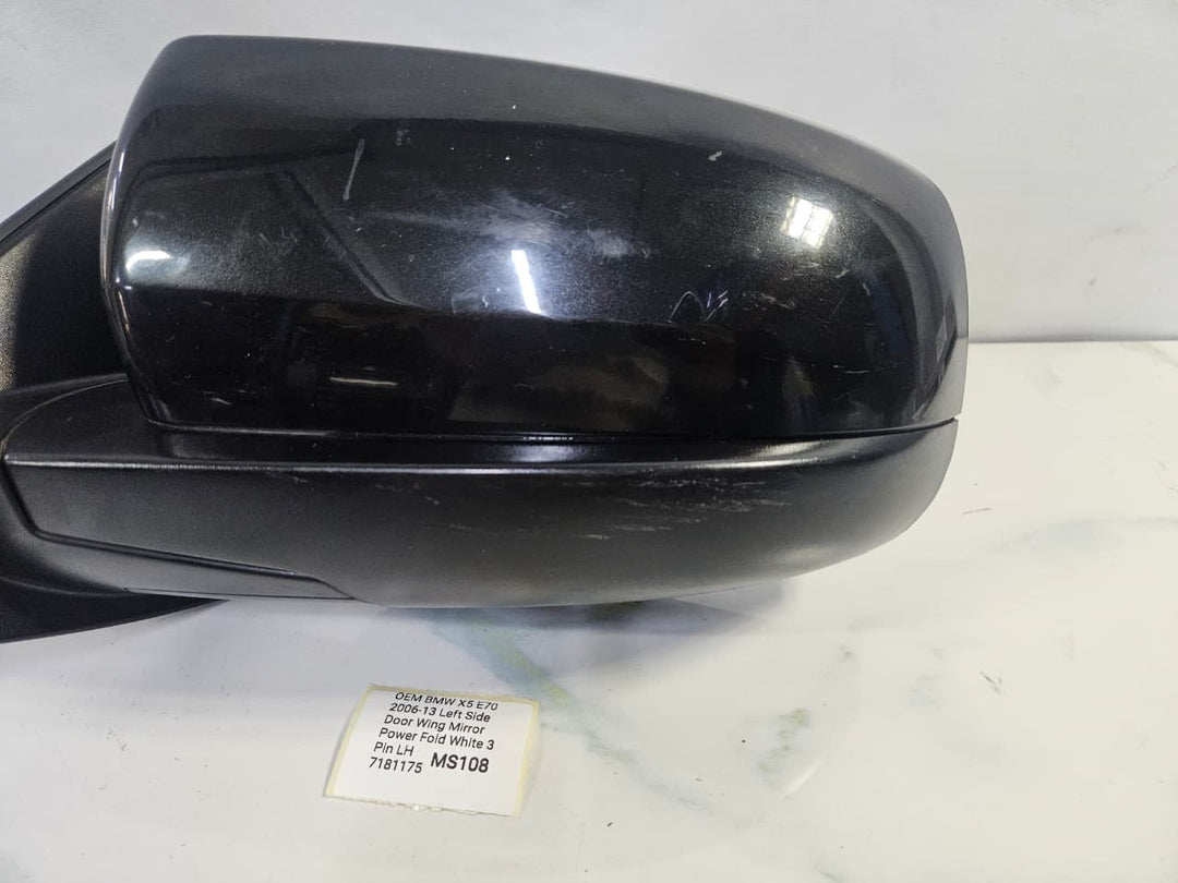 OEM BMW X5 E70 2006-13 Left Side Door Wing Mirror 3 Pin LH 7181175 RHD