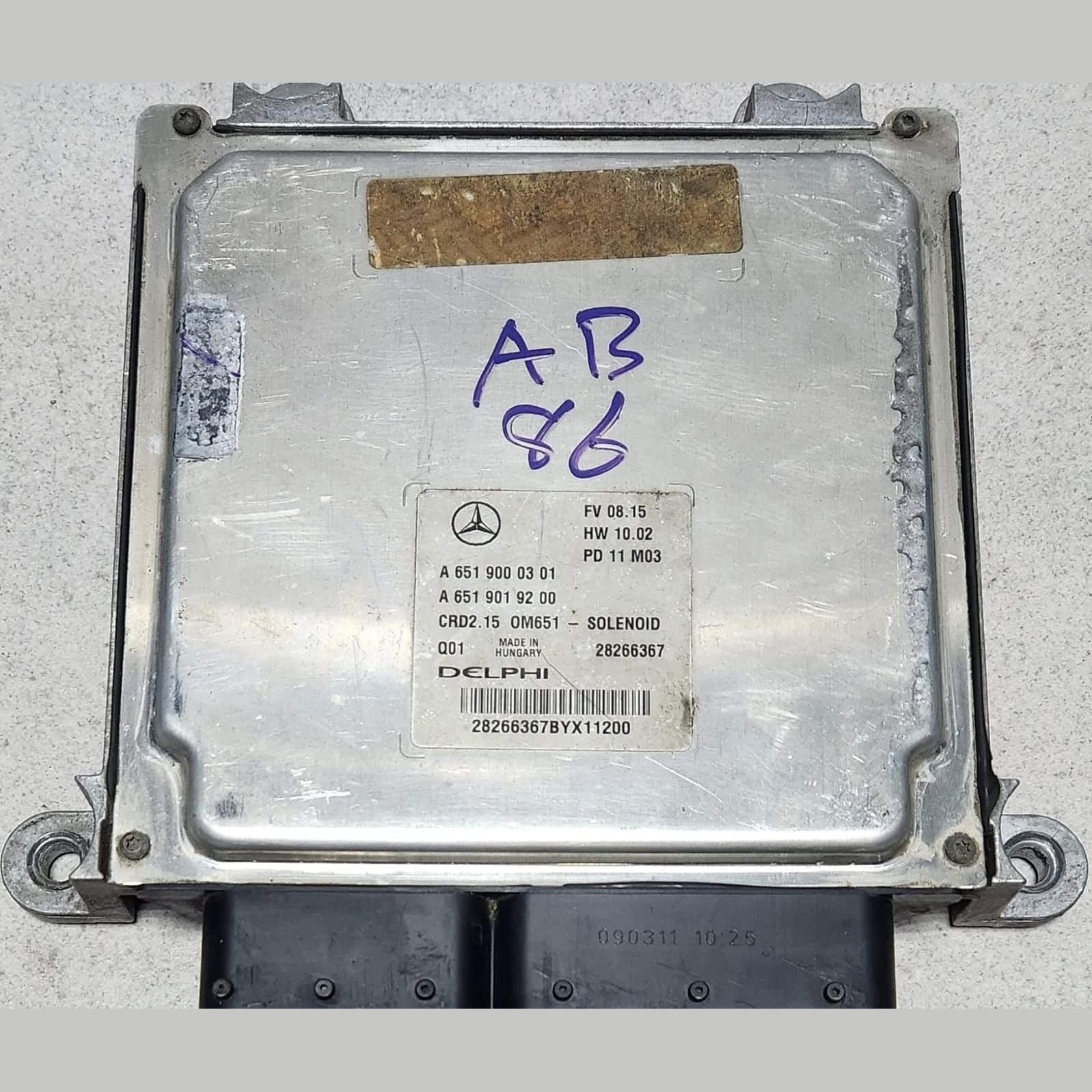 Benz Engine Control Unit A6519000301 OM651 diesel engines DELPHI