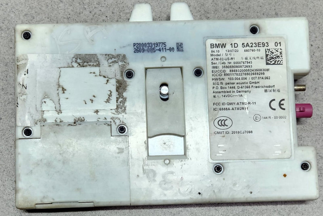 2021 BMW M5 Telematics GPS Navigation Control Module 5A23E93 M5 and X5M F95  OEM