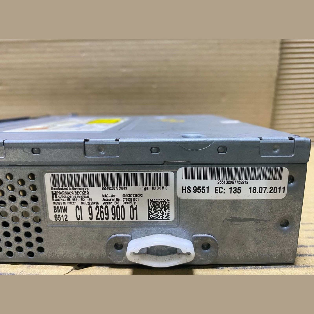 BMW Radio Head Unit 9269900 5 Series F10, 7 Series F01 F02 HARMAN BECKER