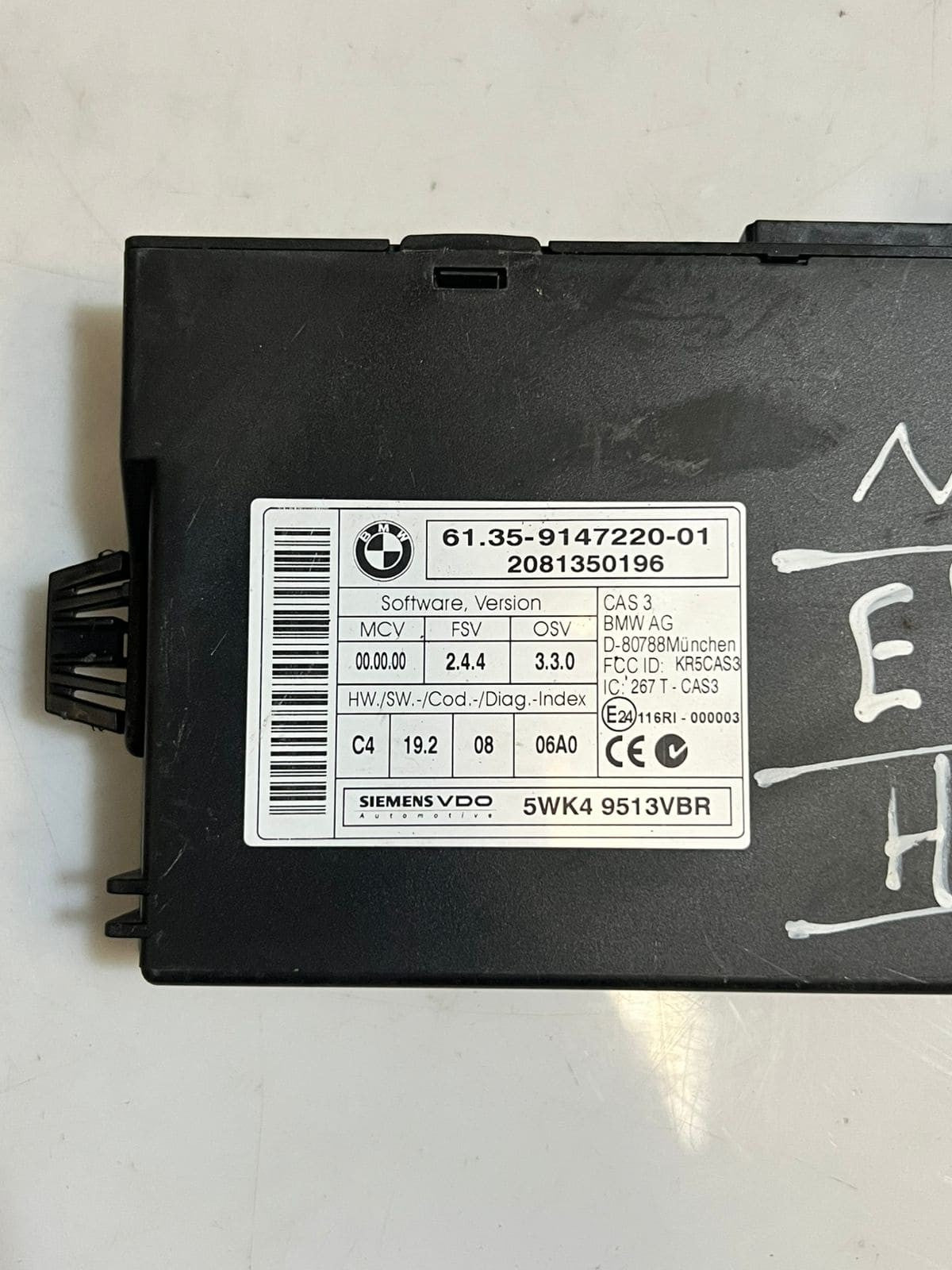 BMW E87 N47D Engine Control Unit ECU SET DDE + CAS3 + 1KEY 7811700 OEM
