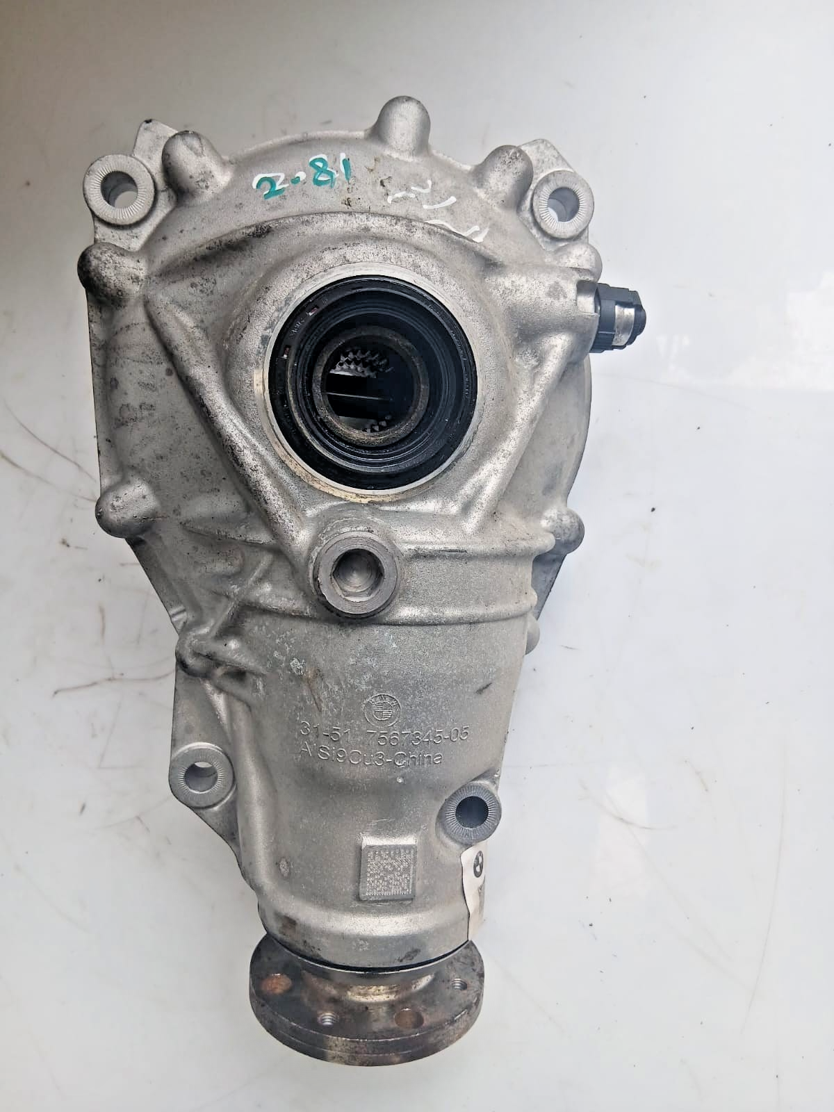 BMW X5 Front Axle Differential Gearbox 3151 7567345 05 Diesel E70 2.81 RATIO