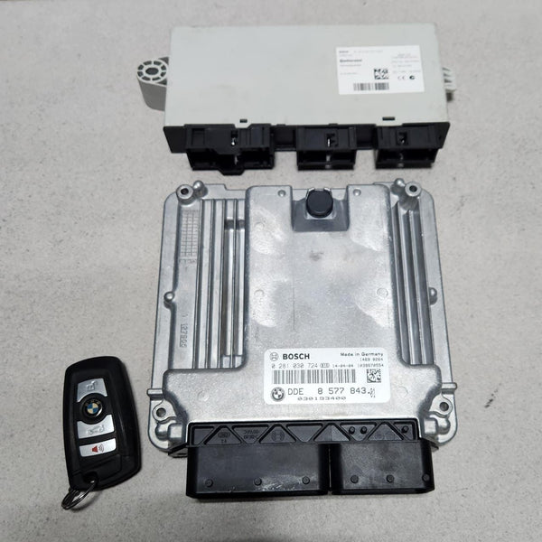 BMW Engine Control Unit DDE 8585425 F10 F11 520d B47 190HP ECU SET DIESEL 