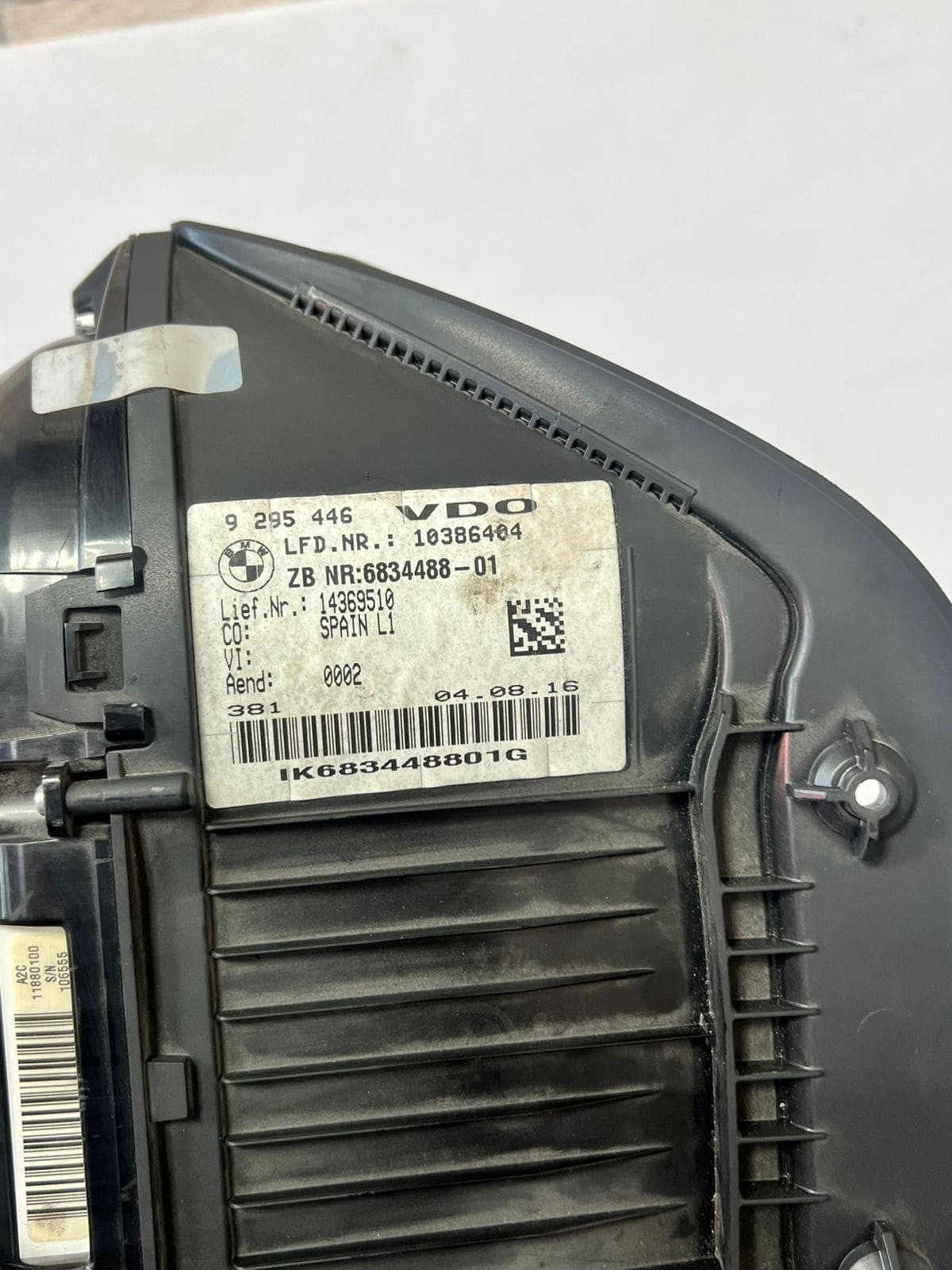 2017 BMW X1, 2 Active Tourer F45 F46 F48 Speedometer Instrument Cluster 6834488