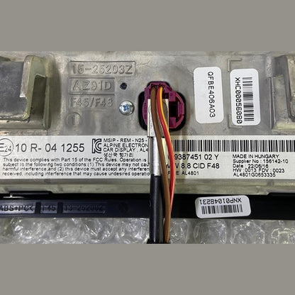 OEM BMW X1 F48 Central Information Display Screen 8.8" CID 9387451