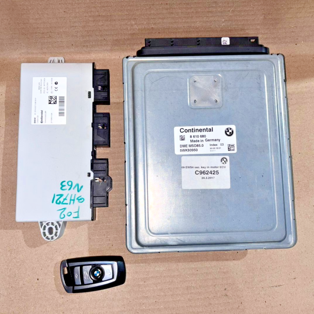 BMW 5 SERIES F02  F10 550I N63 ENGINE CONTROL UNIT  ECU KIT WITH KEY  8610680