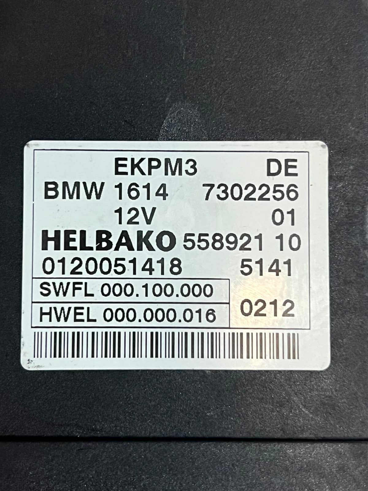 2012-2016 BMW F10 M5, F06 M6, and F12 M6 Fuel Pump Control Unit 7302256 OEM