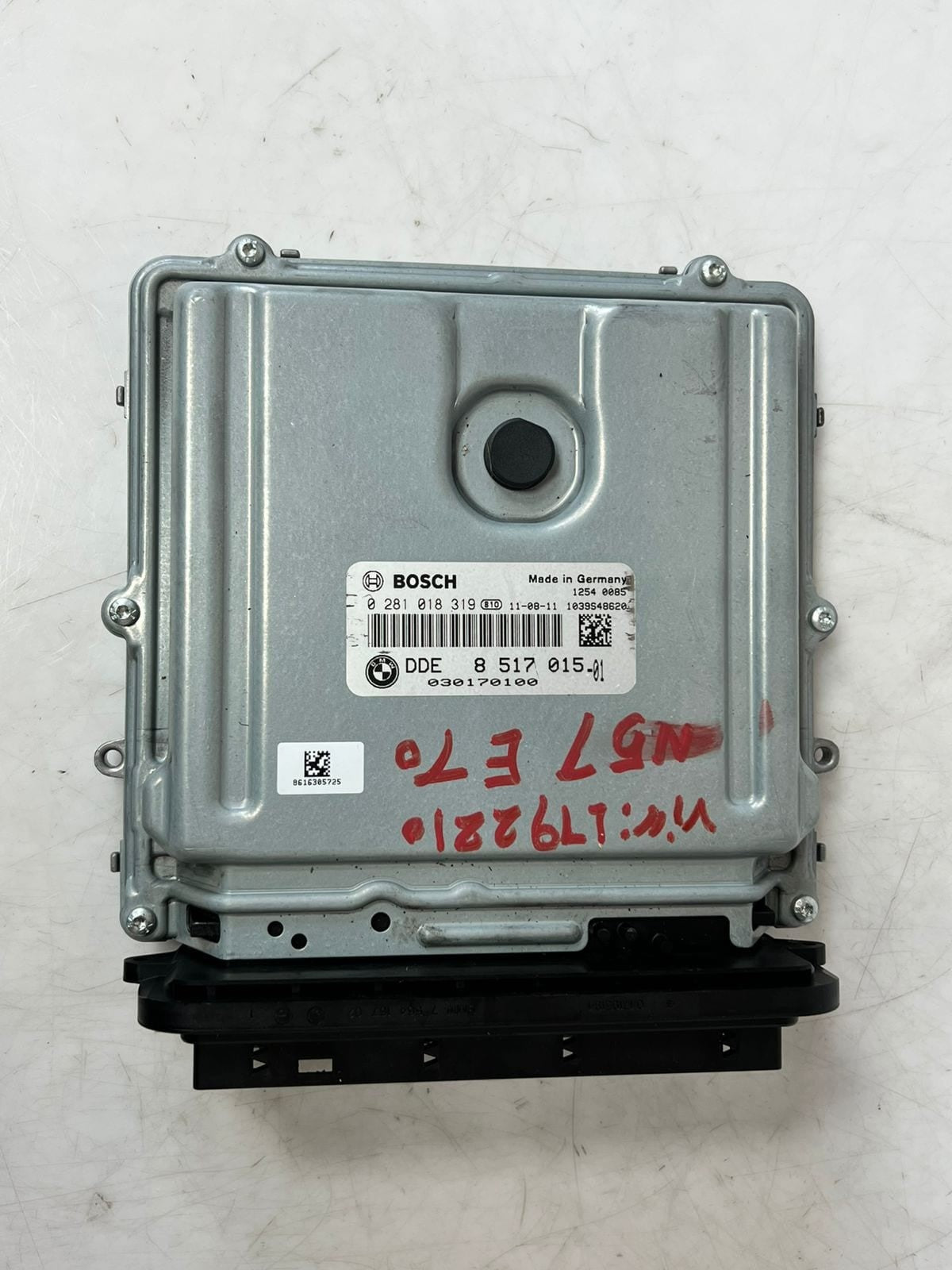 2007-2013 BMW X5 E70 N57 Engine Control Unit ECU SET DDE + CAS3 + 1KEY 8517015