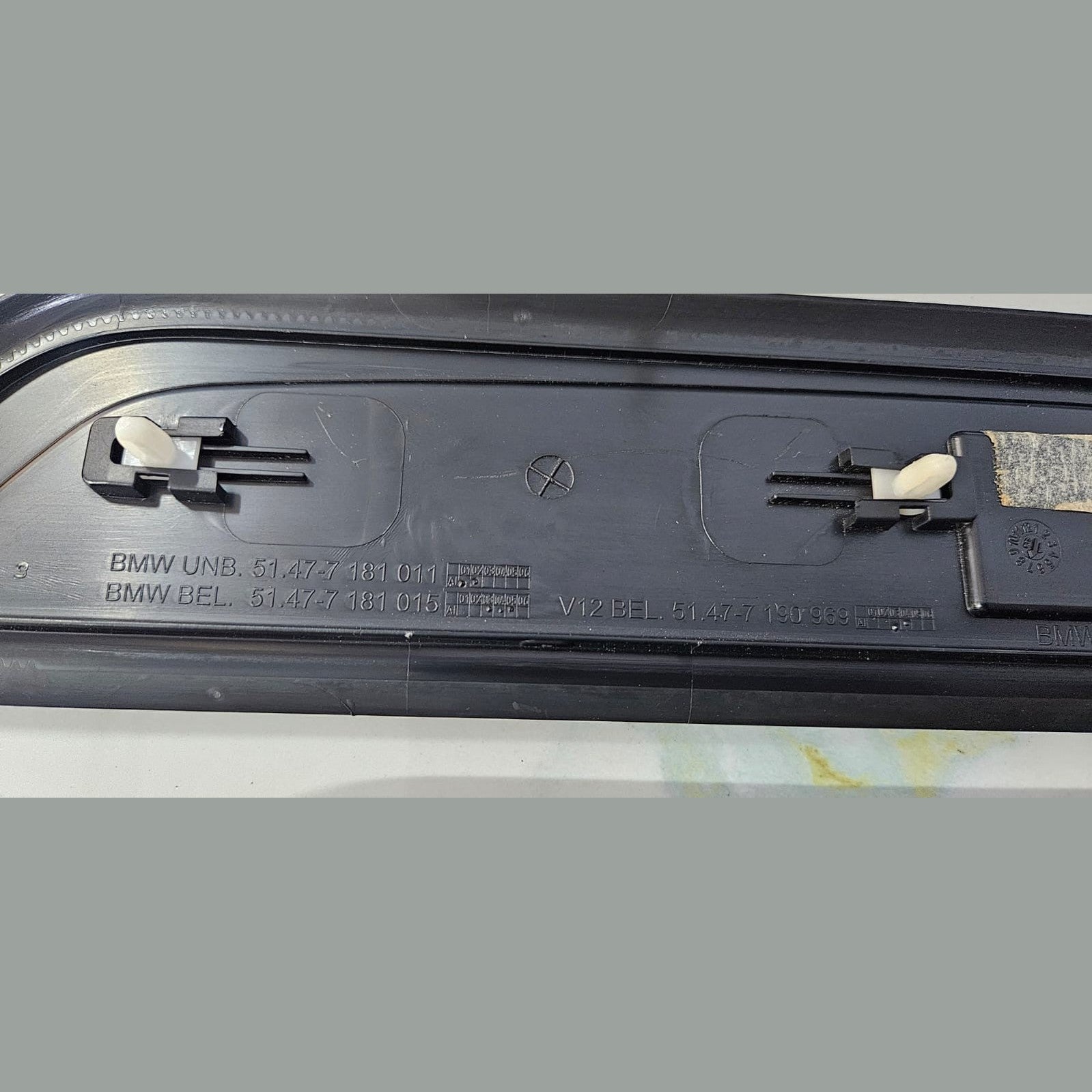 OEM BMW F01 F02 Front Rear Door illuminated Sill Plate Kick door step trim Set