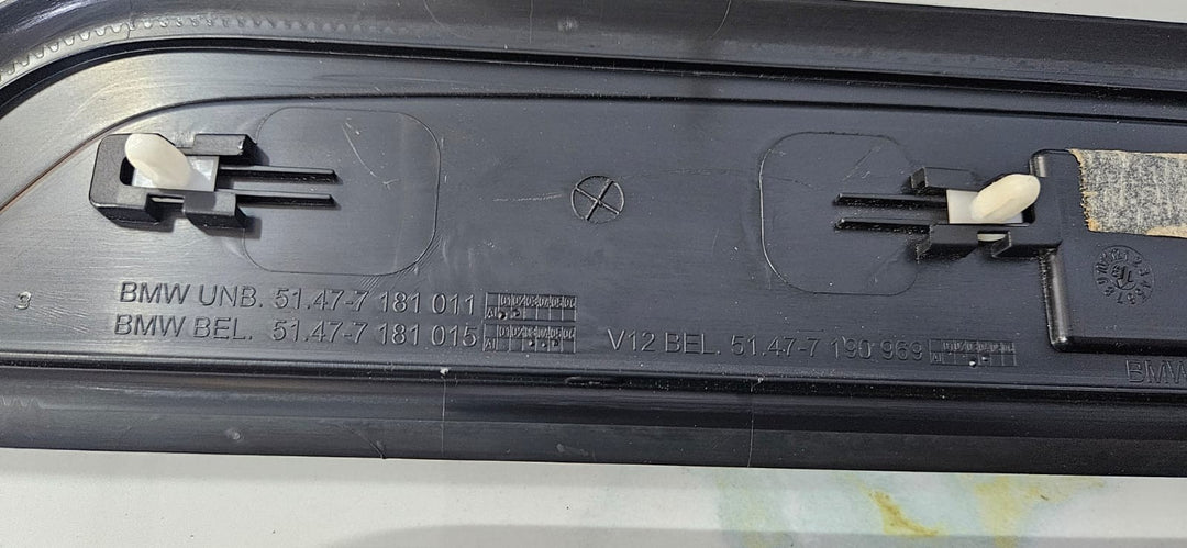 OEM BMW F01 F02 Front Rear Door illuminated Sill Plate Kick door step trim Set