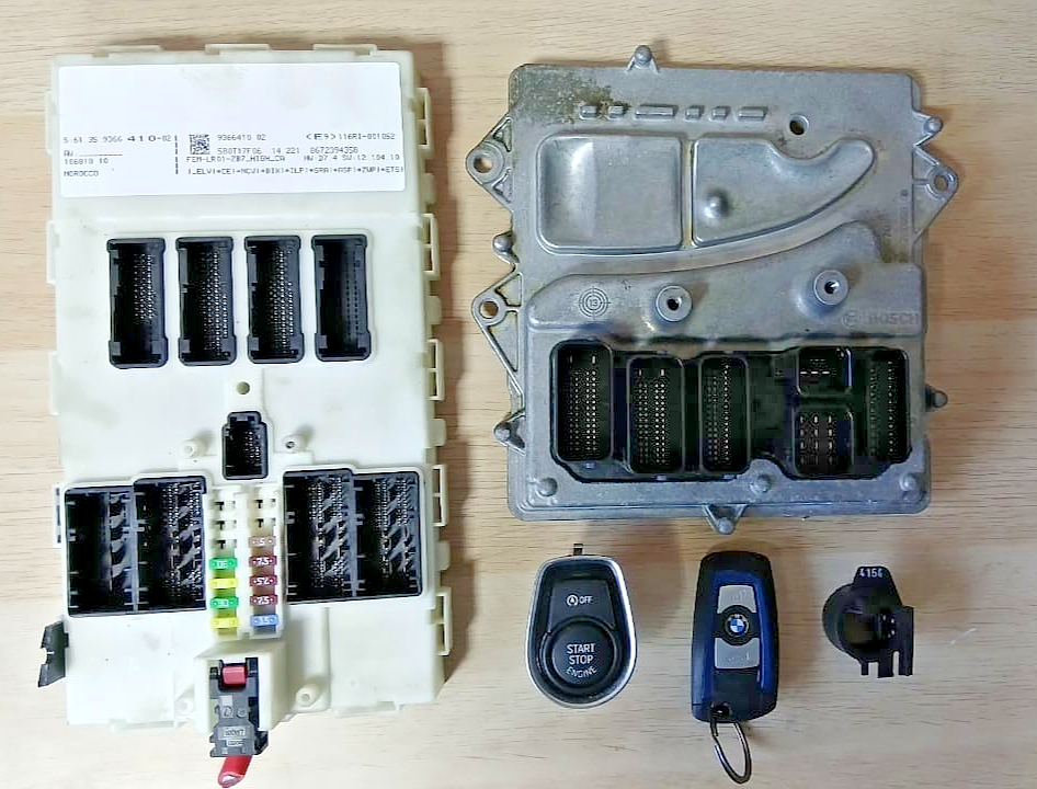 BMW 435i F36 N55 3.0L DME ECU CAS Key Set OEM 7540686 2014