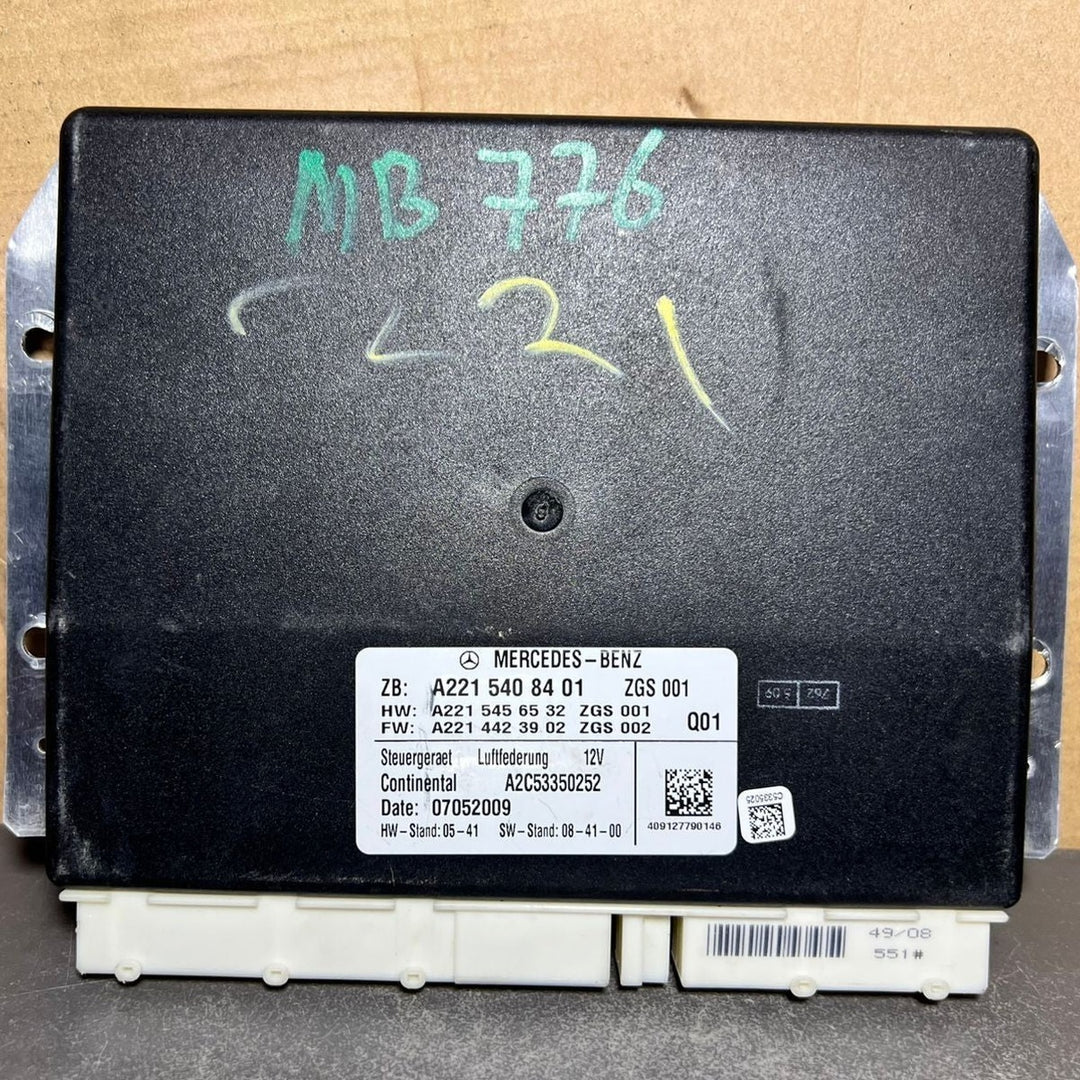 07-13 MERCEDES W221 S-KLASSE LUFTFEDERUNG STEUERGERÄT MODUL A221 5408401 OEM