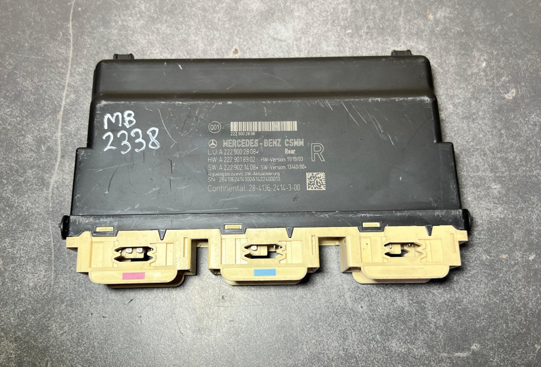 14-18 Mercedes W222 S-Class AMG Rear Right Seat Control Module A222 9002808 OEM