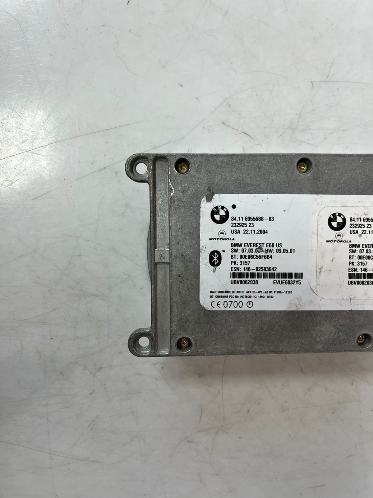 2005 BMW 525i 5' 6' E60 E63 E64  Bluetooth Telematics Control Module 6955688 OEM