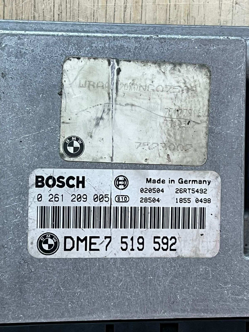 2003 BMW Engine Control Unit 7519592 3' E46 BMW 318i DME7 ME9.2 ECU 