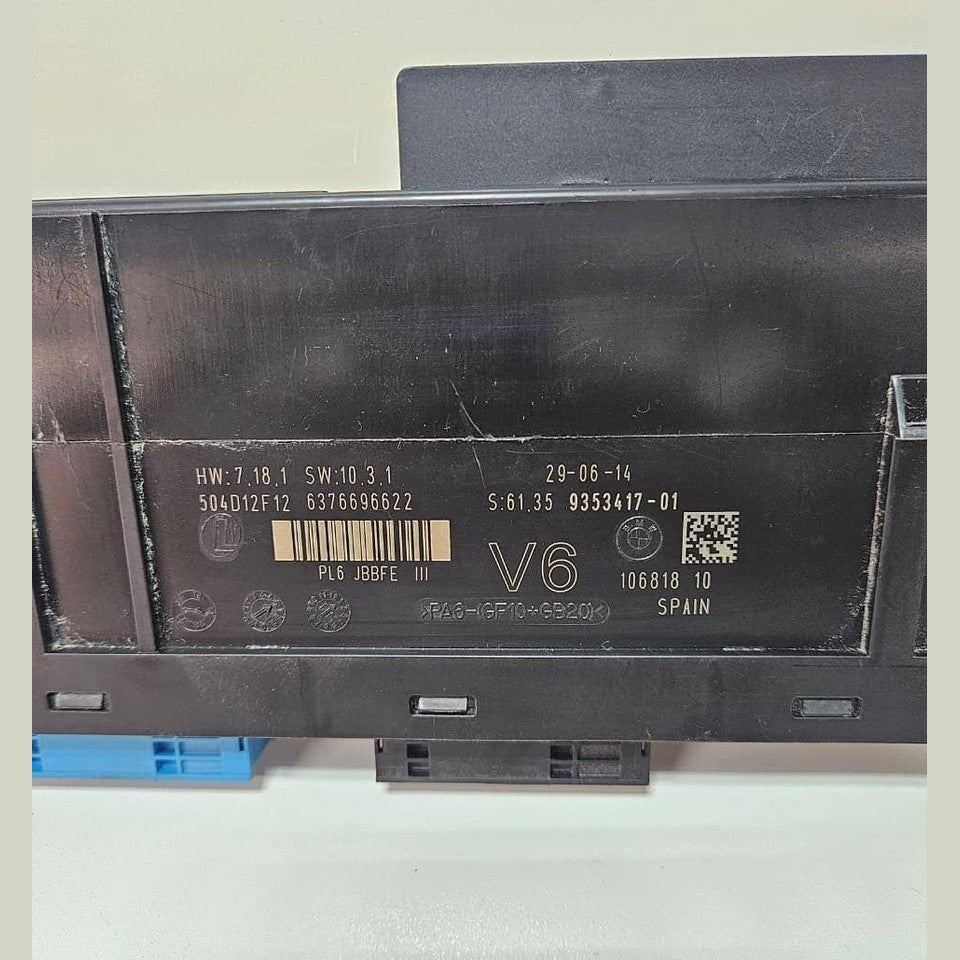2011 BMW 535i 650i 528i Junction Box Electronics V6 9353417 OEM