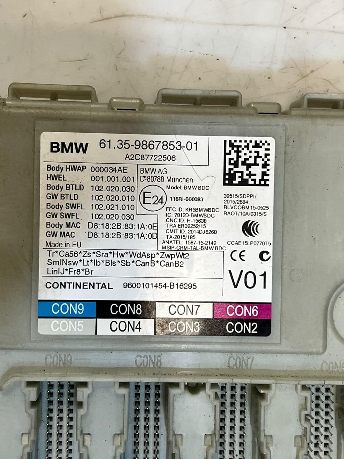 BMW 7 Series G11 G12 730d xDrive Engine Control Unit ECU SET DDE 8593720 OEM