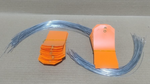 Load image into Gallery viewer, ACRYLIC TAG WITH METAL EYELET – THIN PLASTIC LABEL - IND/CRAFT ID TAG ORANGE