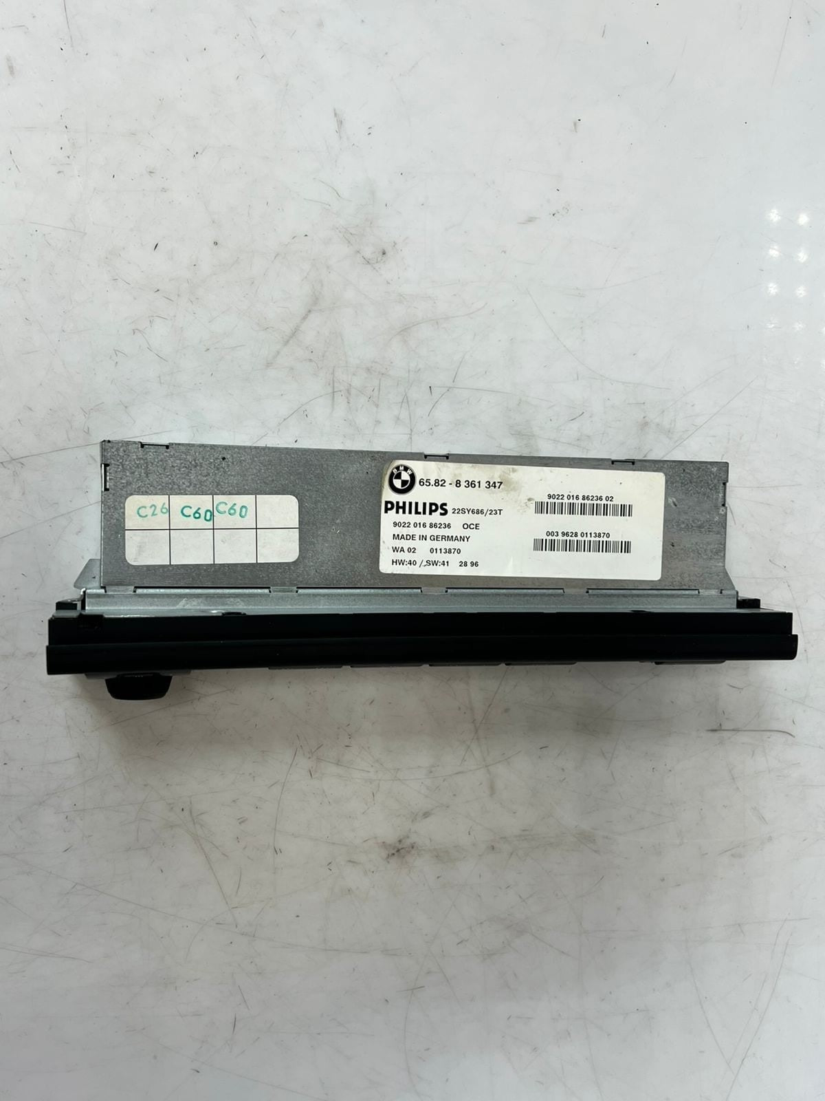 BMW E39 PHILIPS Head Unit Tape FM, SCAN, CD, PROG 8361347 OEM